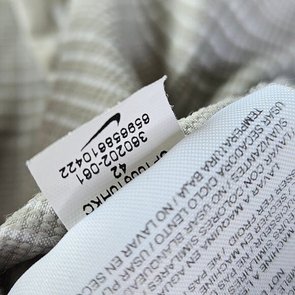 Nike Golf Dri-FIT Men's Performance Shorts Size 42 Beige White Plaid - Picture 9 of 14